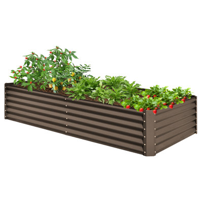 Sacia Metal Outdoor Raised Garden Bed