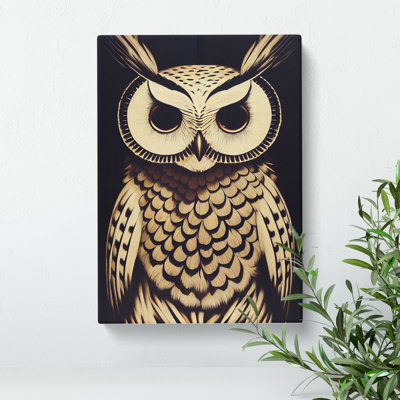 A Gorgeous Owl - Wrapped Canvas