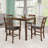 Deral 5-piece Elm Mid Century Modern Solid Wood Dining Table Set