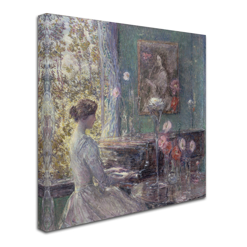 « improvisation », reproduction sur toile tendue, H 18 po x l 18 po