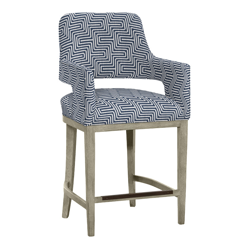 Tabouret de bar et de comptoir Josie, Amande chamois, Perigold Indigo, Tabouret de comptoir (siège d'une hauteur de 26,5