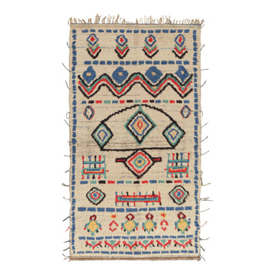 One-of-a-Kind Rectangle 4'3" X 7'10" Hand Knotted Area Rug