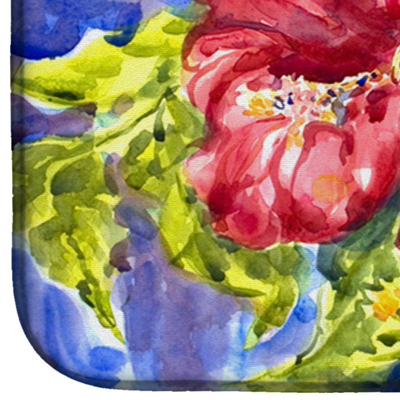 Tapis de séchage hibiscus fleur-