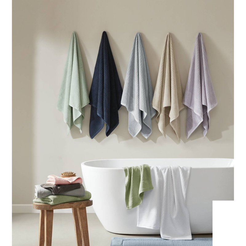Ensemble de serviettes de bain en jacquard de coton Spa 6 pièces, Lilac