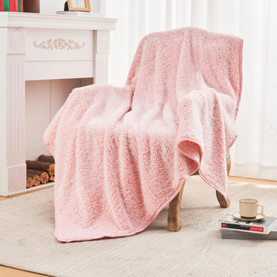 EMME Fleece Blankets Soft Sherpa Plush Blankets for Couch Cozy Bed Blanket