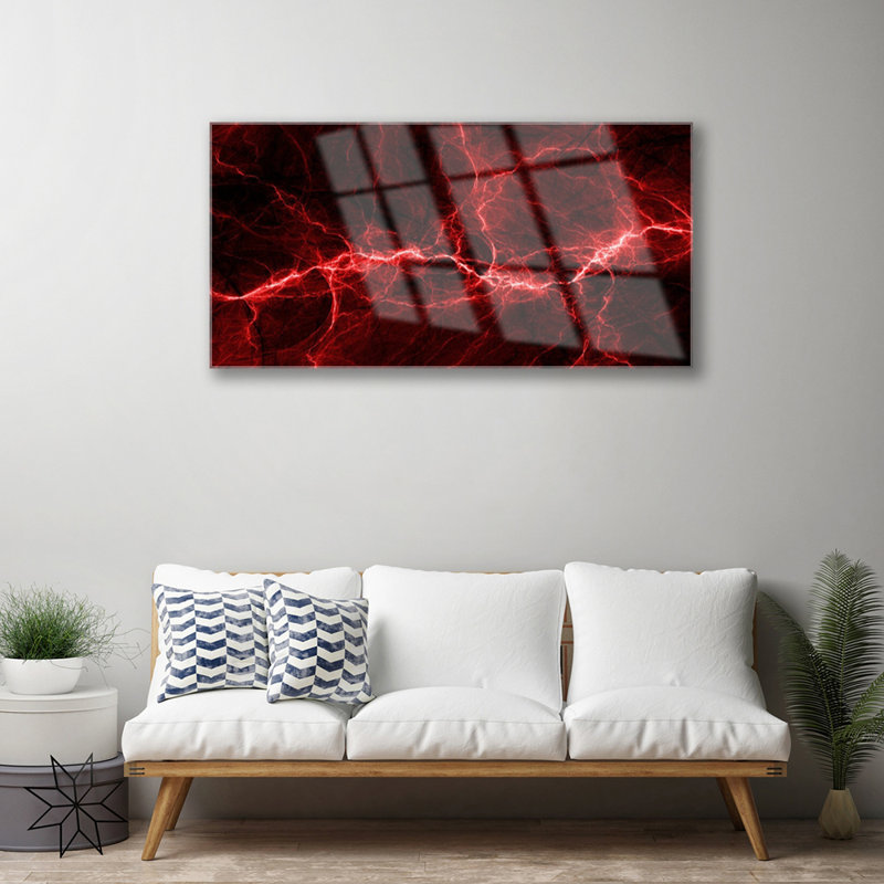Art Abstract 1 Piece Wall Art on Glass