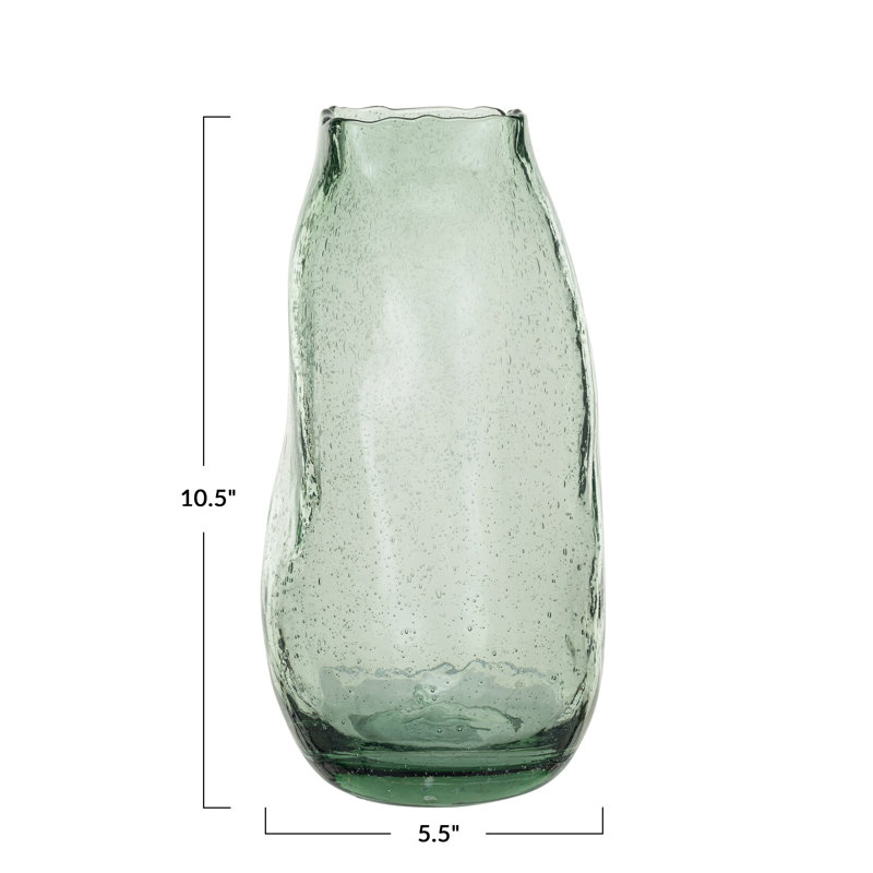Azal 10.62'' Glass Table Vase