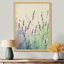 Dérive de prairie lavande douce violette I - Tableau encadré
