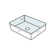 WS Bath Collections 13.8'' Glossy White Ceramic Rectangular Bathroom Sink with Overflow