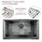 Transolid Studio 33-in x 19-in x 11-in Undermount Stainless Kitchen Sink, SinkPocket, Grid, Strainer-101228606