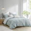 Literie 100% coton très grand / très grand - broderie colorée, couette réversible, 2 taies décoratives, housse de couette élégante et design, fermeture à boutons, attache intérieure, facile à nettoyer