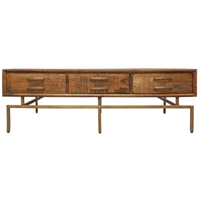 Table basse 6 tiroirs Goldbust
