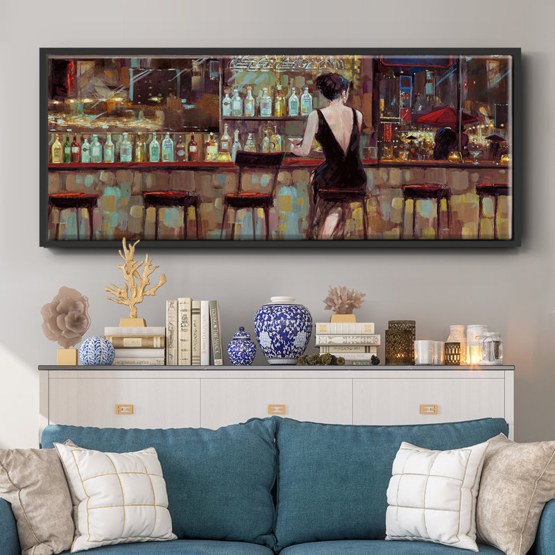 Elegant in Black- Framed Canvas