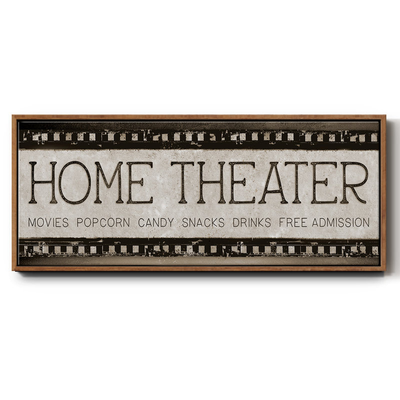 Home Theater- Framed Canvas