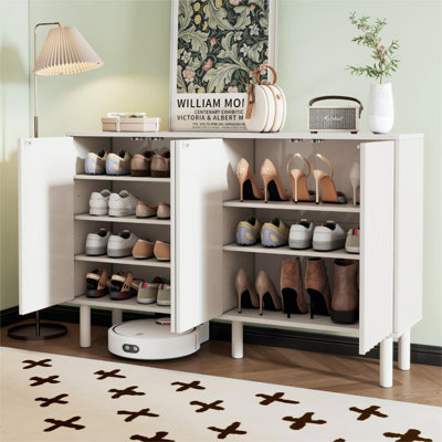 Cream Style Minimalist Shoe Cabinet