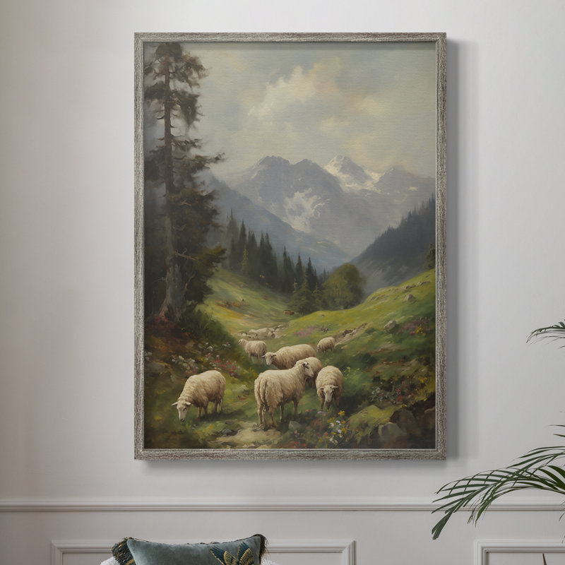 ANIMALS Series CECVII, reproduction encadrée - bois massif, H 11 po x l 9 po
