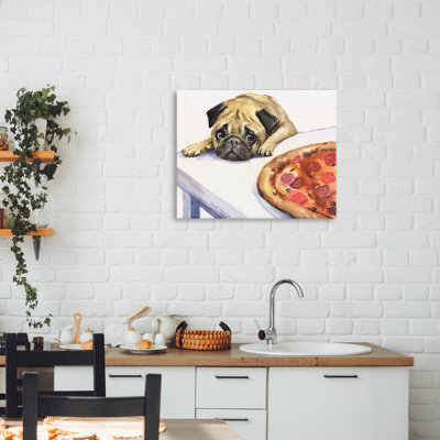 Carlin veut vraiment une toile de pizza, design par George Dyachenko