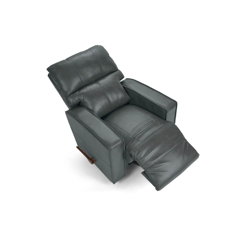 Fauteuil inclinable en cuir Maddox, Cuir synthétique gris