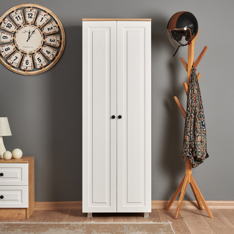 Raseborg 2 Door Solid + Manufactured Wood Wardrobe