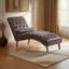 Chaise longue en polyuréthane foncé avec pieds en bouleau-872598132