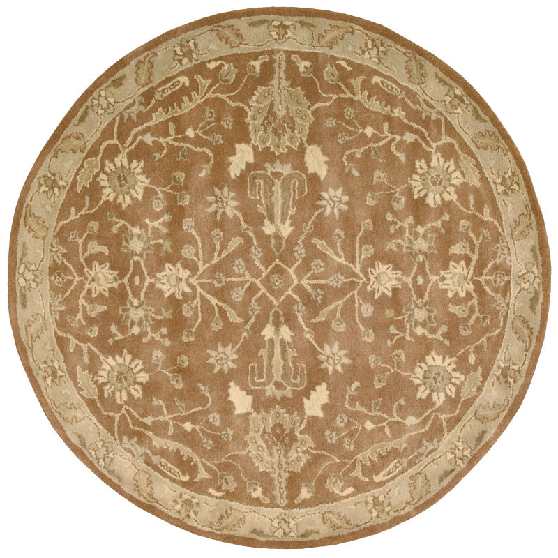 Fullmer Wool Oriental Indoor Rug, Round 6'