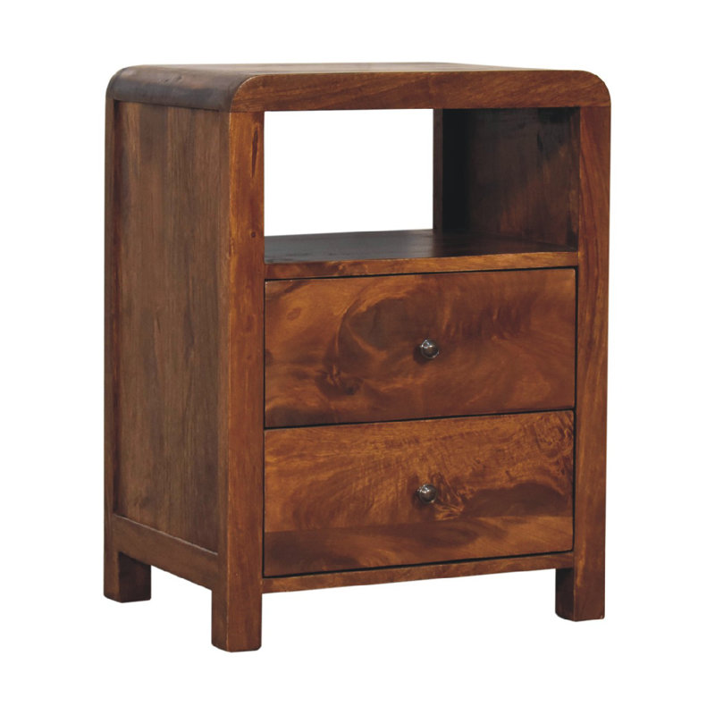 Frazee 45cm W Solid Wood Bedside Table