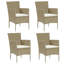 Ensemble bistro rectangulaire en aluminium pour 2 personnes Charlsey-927178875-927178877-927178864