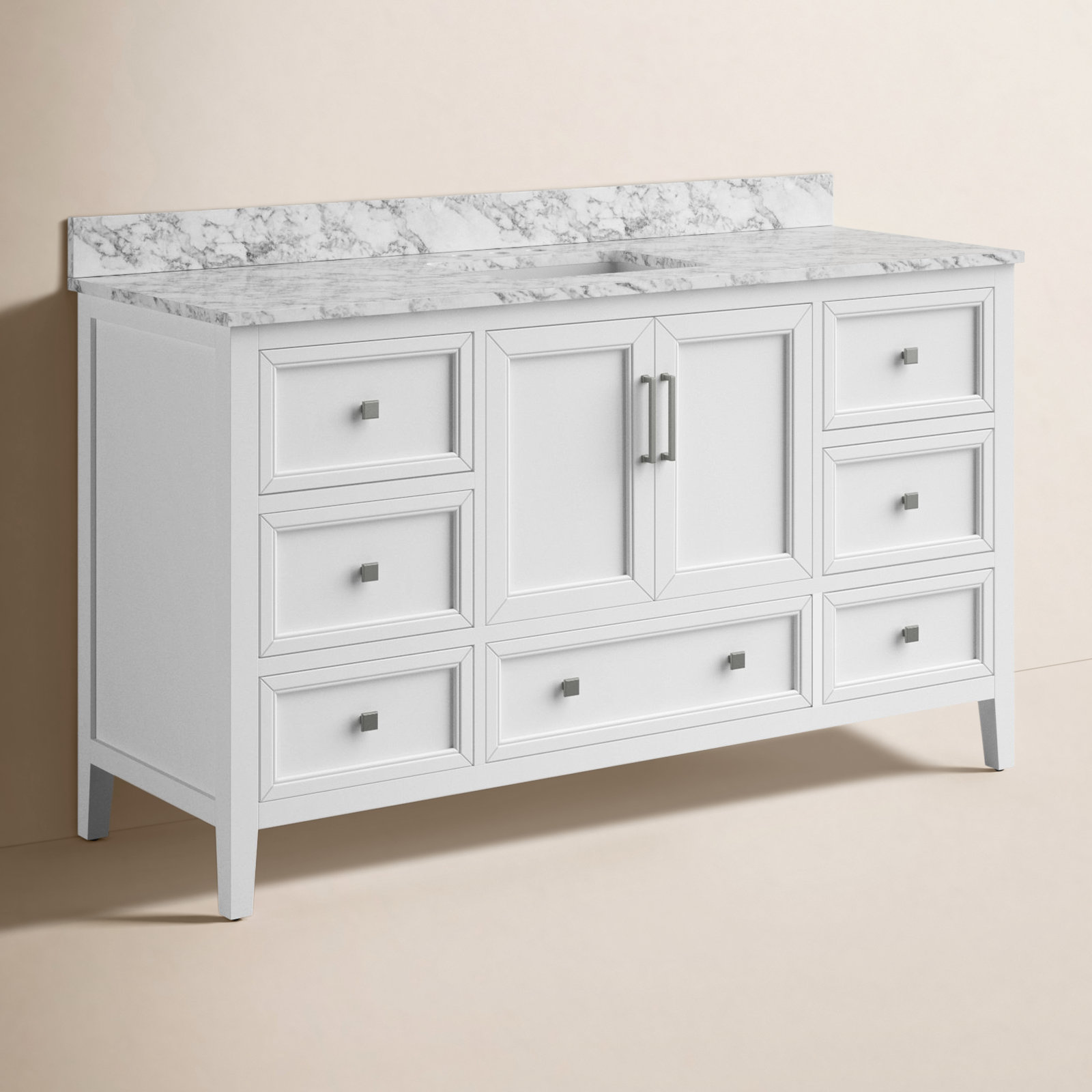 Murrieta 61'' Single Bathroom Vanity, White