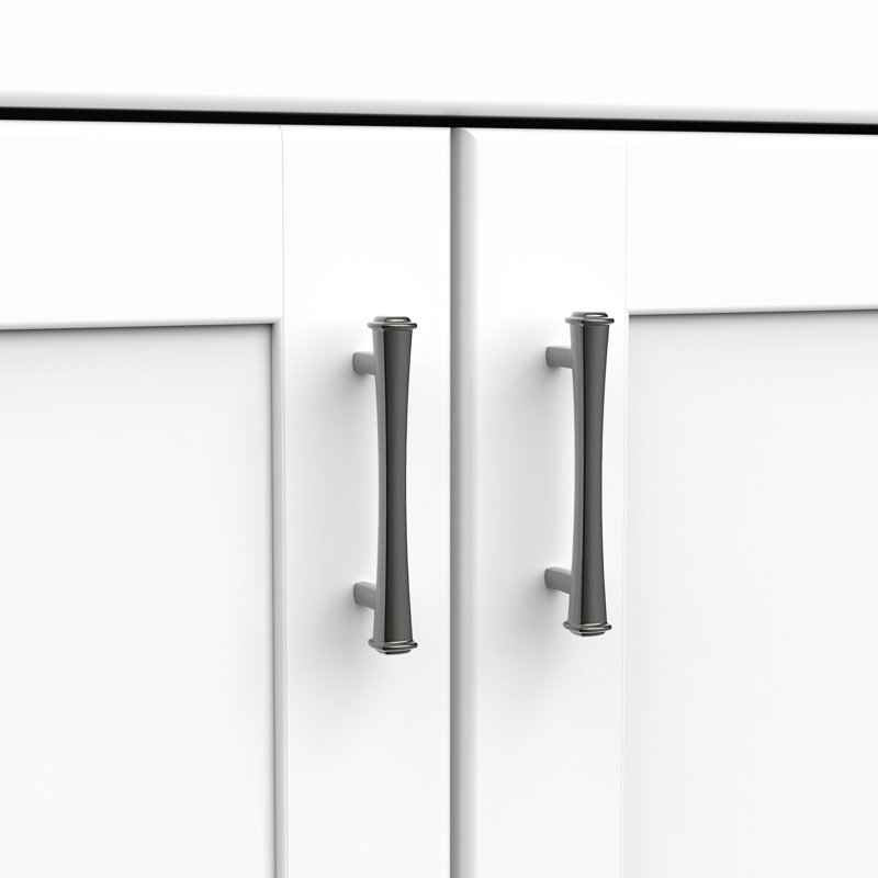 Ensemble de poignées d'armoire 3 po New Collection Extravagance, Nickel, 3 3/4"