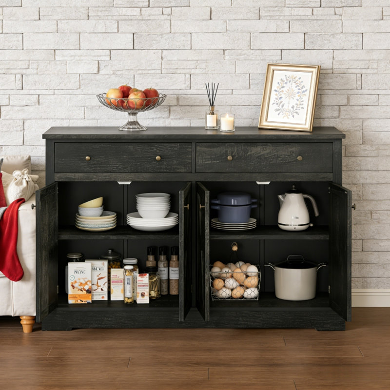 Armoire de rangement avec deux tiroirs, Gris