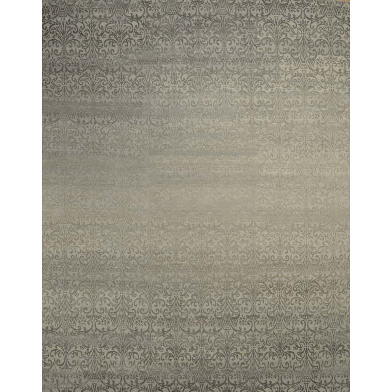 Contemporary One-of-a-Kind Rectangle 8' X 10' Hand Knotted Area Rug