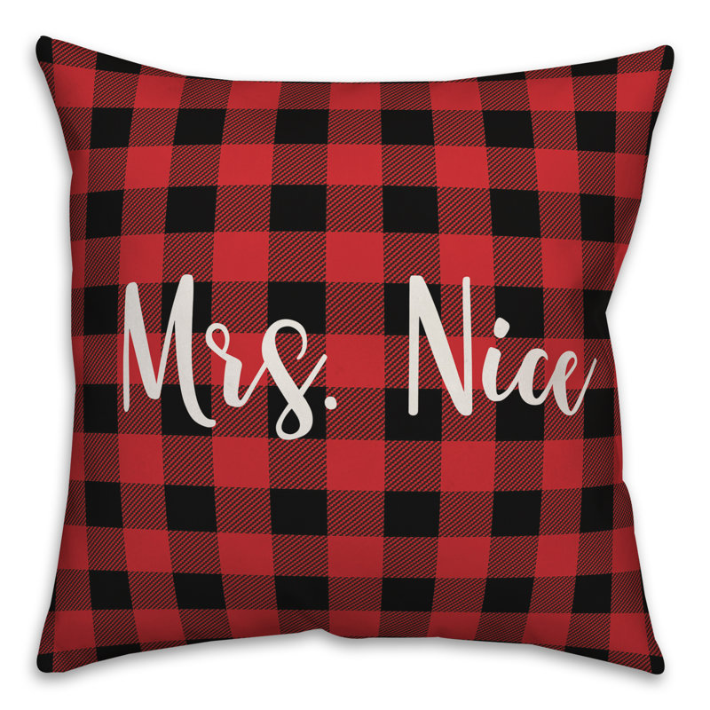  Housse de coussin à carreaux Mme., Housse de coussin