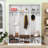Hall Tree with Storage Bench, Hooks, Cubbies and Cabinets-1443141269