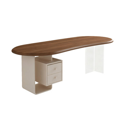 62.99"Modern minimalist solid wood office desk