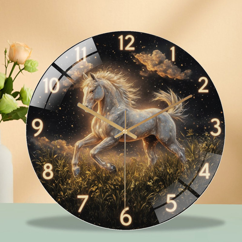 Horloge murale 12 po Glowing