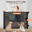 55"/71" Retractable Baby Gate Mesh Safety Gates for Stairs Doorways Indoor Outdoor Use-98350739-98477715