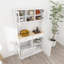 Grande armoire de rangement de 67,7 po avec 3 tablettes réglables, 2 tiroirs et 1 armoire basculante pour la cuisine, la salle à manger, le salon et le buffet