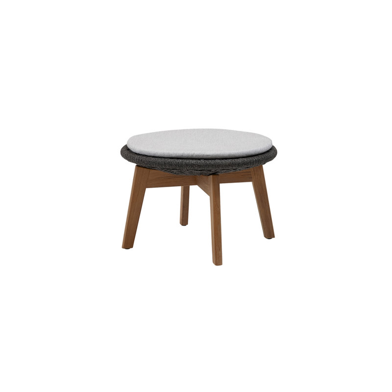 Peacock Outdoor Teak Ottoman