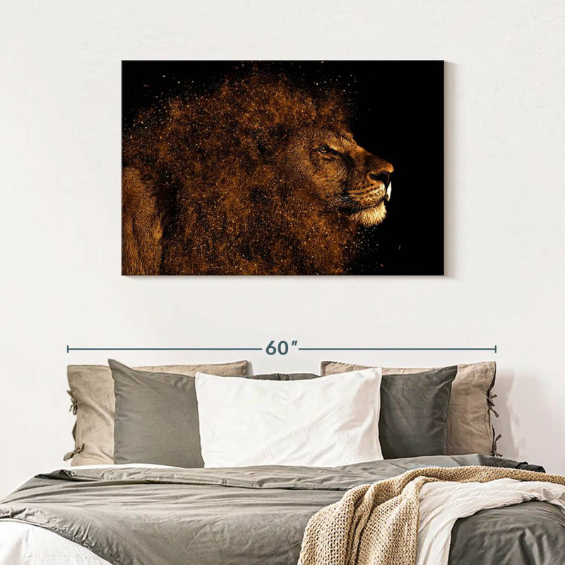 Brampt Marvelous Lion Head, 30" H x 45" W