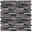 Carrelage mural en mosaïque de verre fusionné 12 po x 12 po Fusion Grey