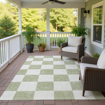 Machine Washable Indoor/Outdoor Buster ACN2345 Geometric Rug