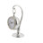 Coastal Analog Quartz movement / Crystal Tabletop Clock in Silver
