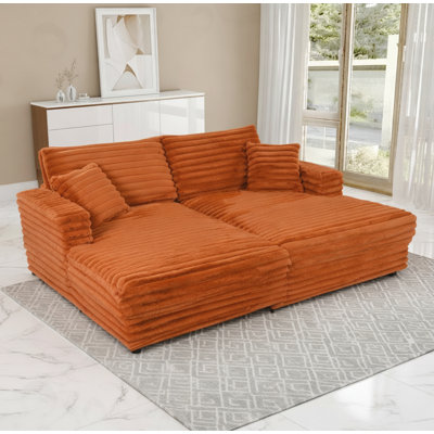 Chaise longue avec causeuse et causeuse