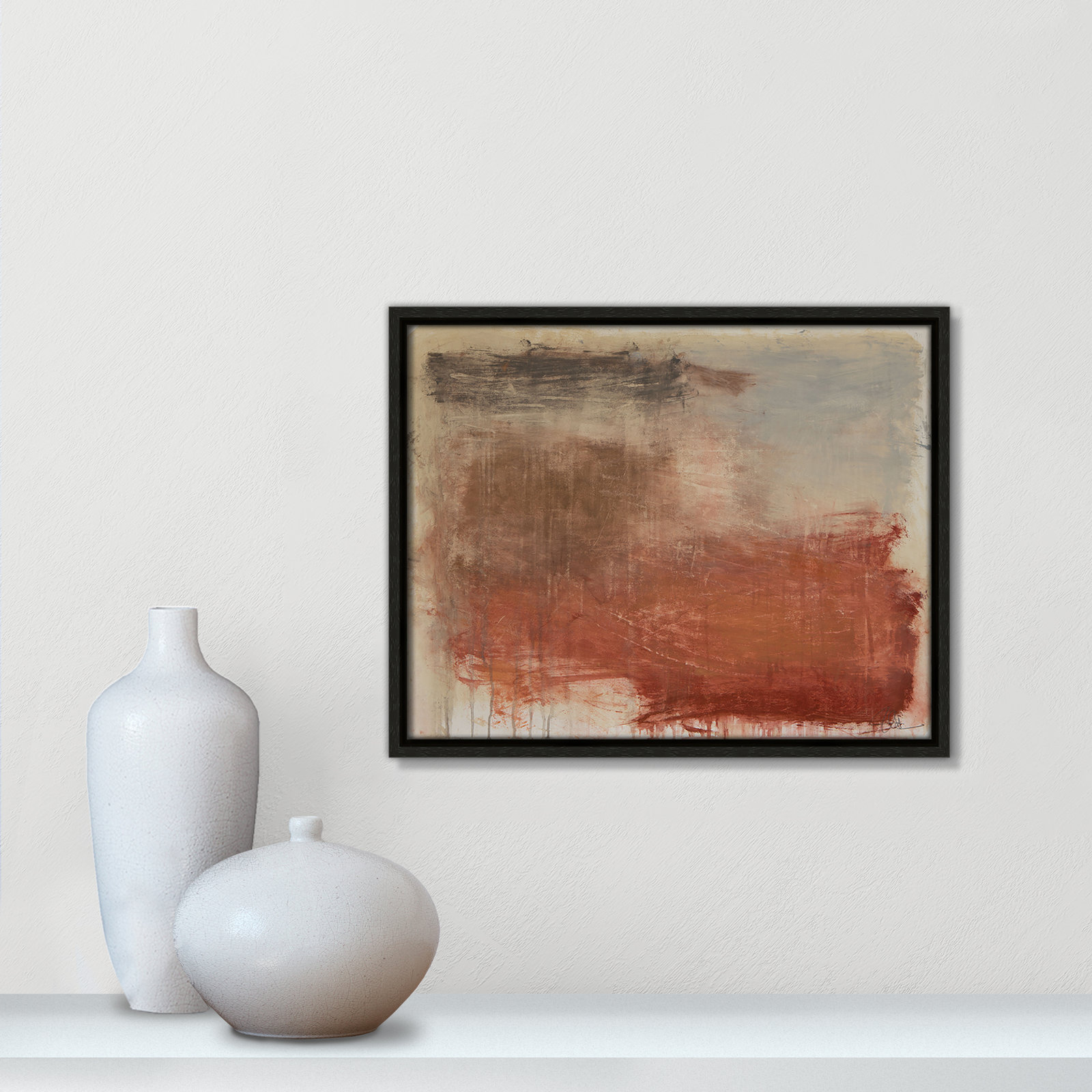 Colin "Autumn Over The Riviera" Print, 12.5" H x 15.5" W, Espresso