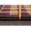 Tapis d'intérieur sud-ouest en polypropylène tissé à la machine brun / rouge / vert Alers-26909115