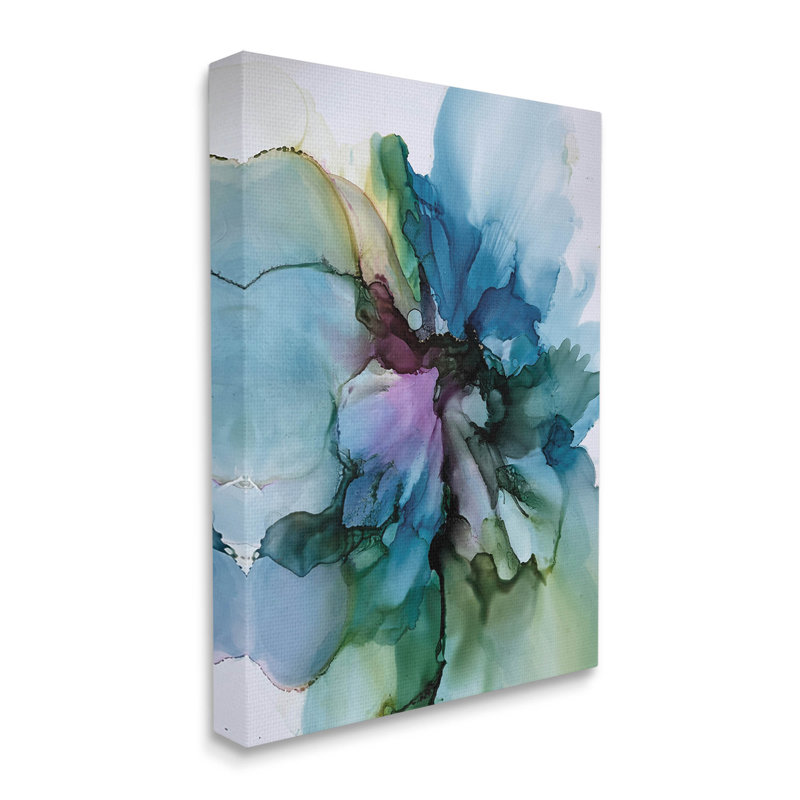"Blooming Abstract Arrangement", art mural par Emma Catherine Debs, H 48 po x l 36 po x P 1,5 po, Toile tendue