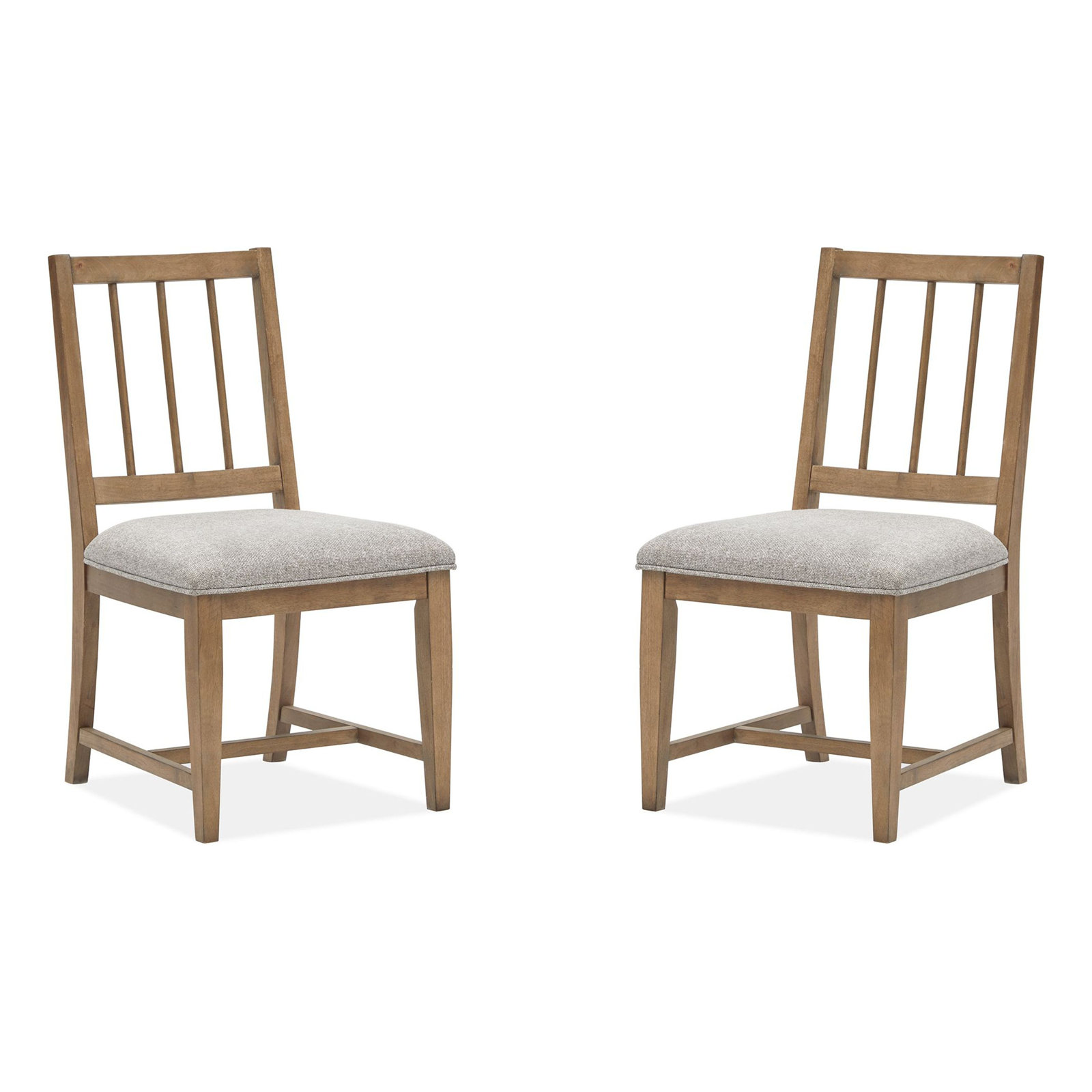 Solid Wood Side Chair, Gray