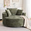 Fauteuil demi-tonneau pivotant en chenille-332416681