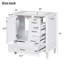 Ensemble de meuble-lavabo moderne avec ensemble lavabo 30 po, meuble-lavabo moderne avec porte à fermeture douce et 3 tiroirs, structure en bois massif (blanc)-1741392801-1741392802