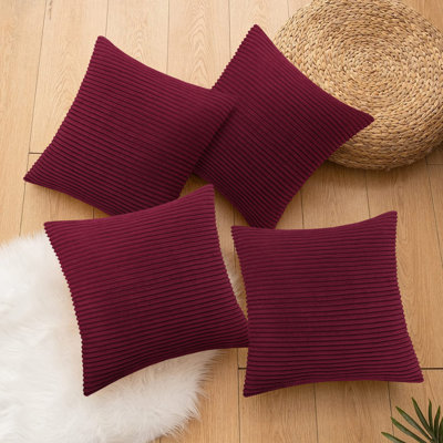 Striped Square Euro Cushion Cover
